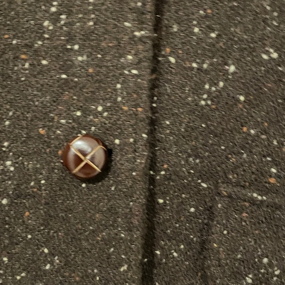 Chaus Women's Dark Brown Tweed wool chocolate brown jacket size 16 - Picture 3 of 6